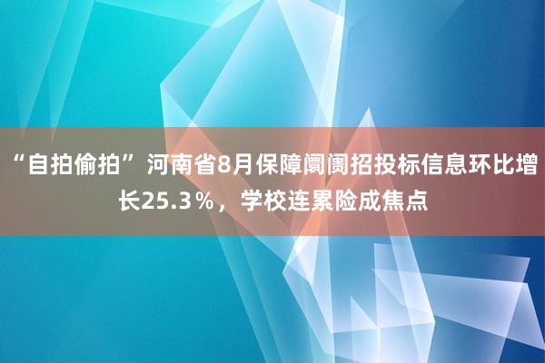 “自拍偷拍” 河南省8月保障阛阓招投标信息环比增长25.3％，学校连累险成焦点