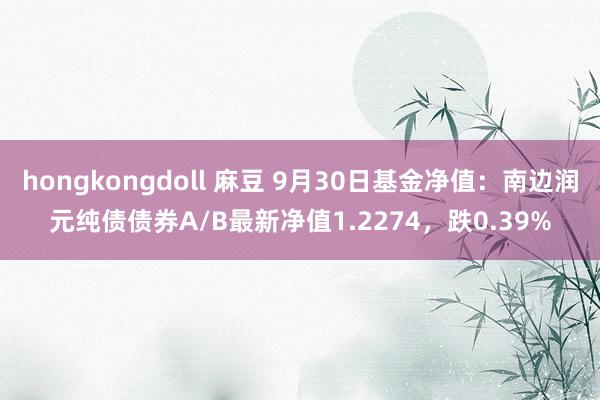 hongkongdoll 麻豆 9月30日基金净值：南边润元纯债债券A/B最新净值1.2274，跌0.39%