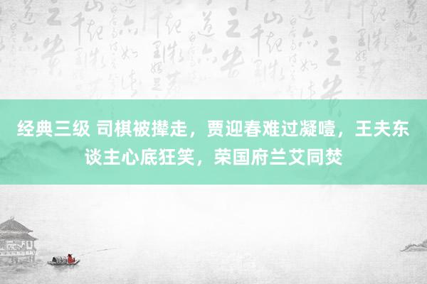 经典三级 司棋被撵走，贾迎春难过凝噎，王夫东谈主心底狂笑，荣国府兰艾同焚