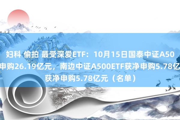 妇科 偷拍 最受深爱ETF：10月15日国泰中证A500ETF获净申购26.19亿元，南边中证A500ETF获净申购5.78亿元（名单）