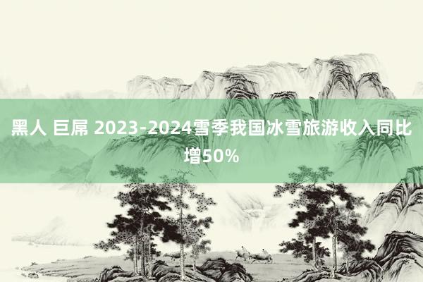 黑人 巨屌 2023-2024雪季我国冰雪旅游收入同比增50%