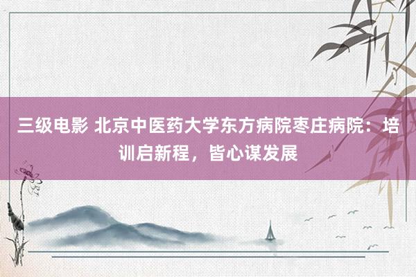 三级电影 北京中医药大学东方病院枣庄病院：培训启新程，皆心谋发展